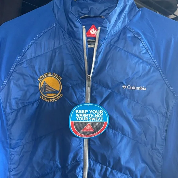 Columbia Golden State Warriors Full Zip Jacket BLUE XL - Picture 3 of 3